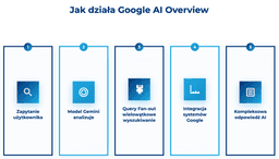 infografika przedstawiająca działanie Google AI Overview