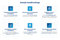 infografika przedstawiająca zasady headhuntingu